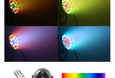 Location Grand Par Led  18 x 12 watts RGBW  (Puissant)  +  télécommande