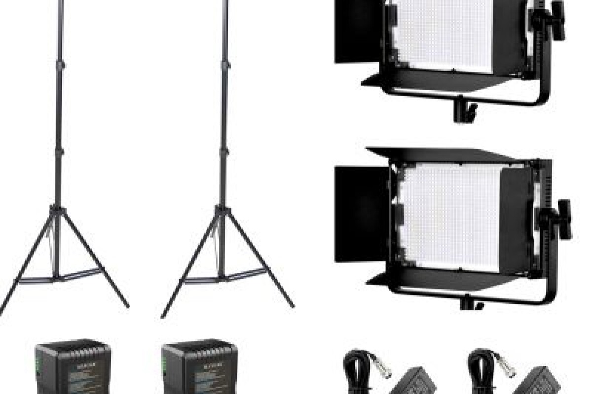 Location 2 Panneaux 1000 LED  + 2 PIEDS+ 2 BATTERIES - Lightyshare