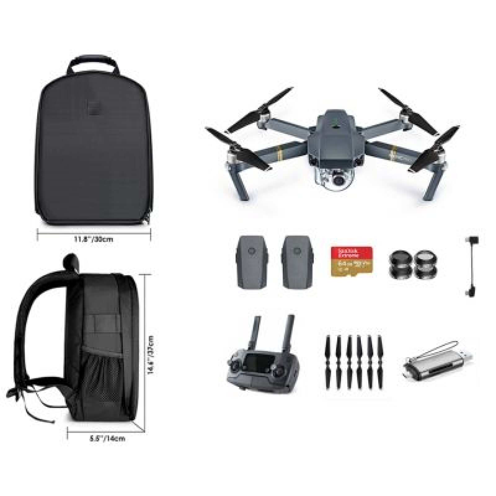 Drone DJI Mavic Pro + Accessoires - Photo 1 sur 1