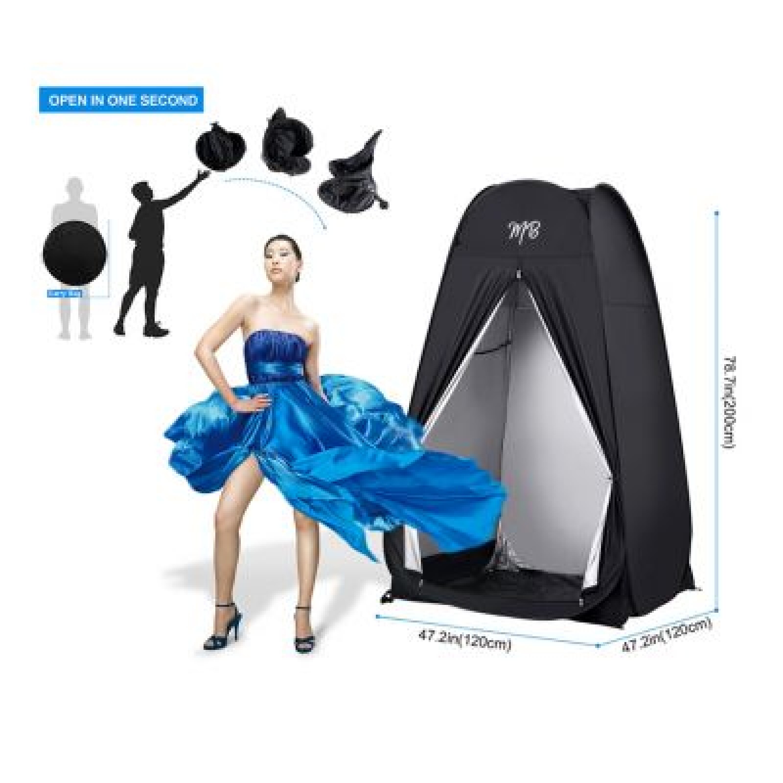 Tente vestiaire pour shooting et tournage extérieur - Photo 1 sur 2