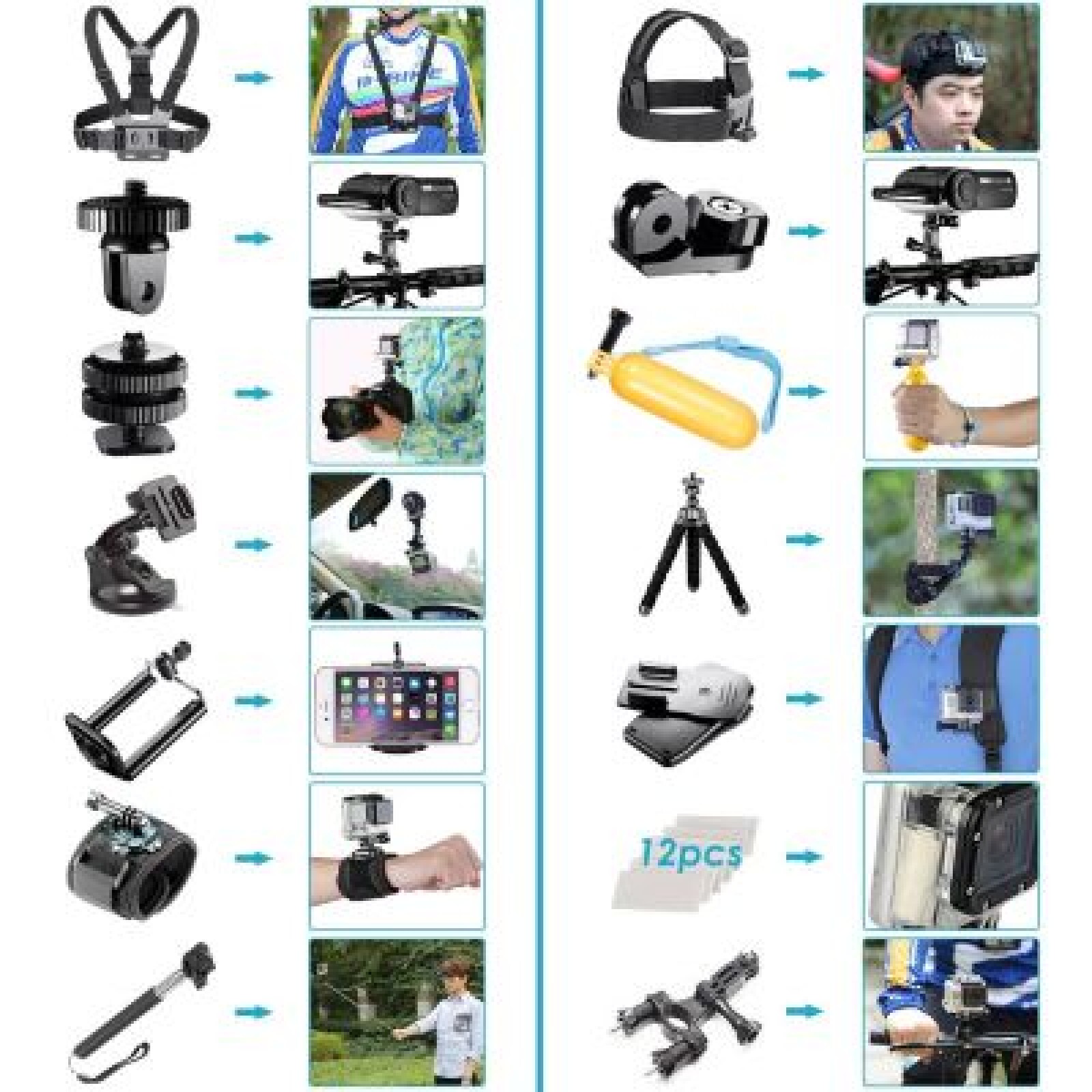 GoPro Hero 6 black - pack - Photo 4 sur 5