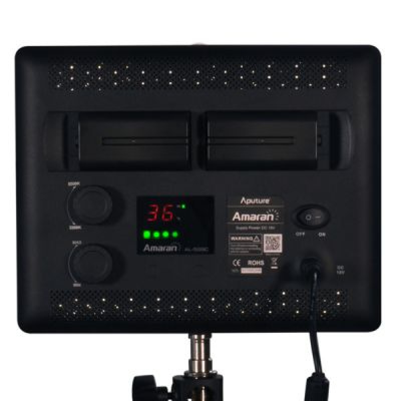 APUTURE AMARAN H528C - DIMMER + T° C + BATTERIE - Photo 2 sur 2