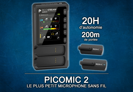 PicoGear  PicoMic 2 - The Smallest Wireless Microphone & Dual-mic support
