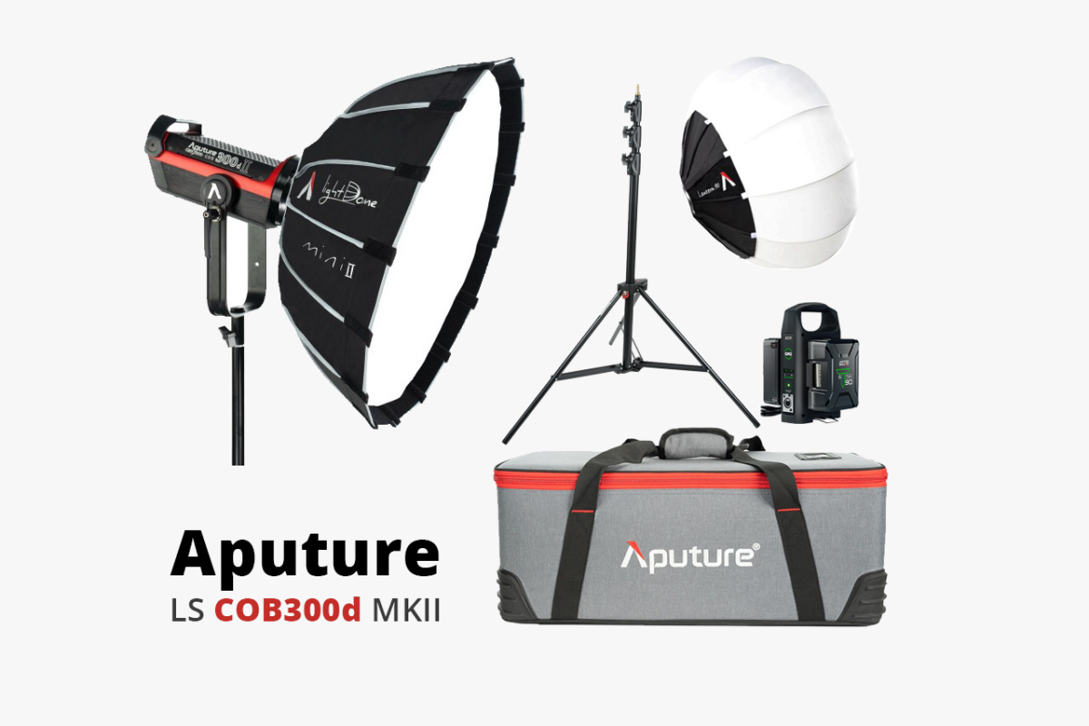 Location Kit COB 300D MKII Aputure Eclairage panneau spot LED - Lightyshare