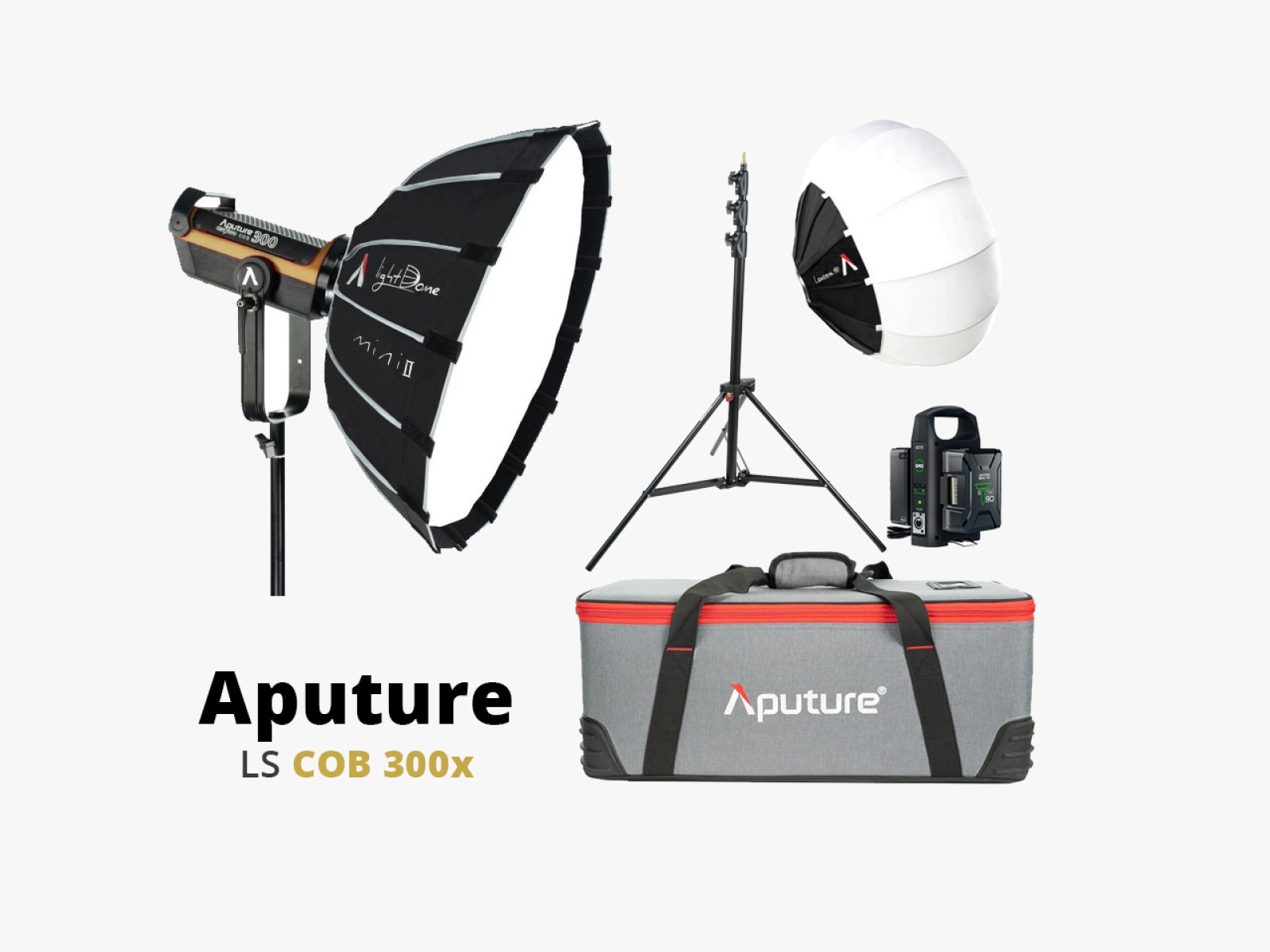 Kit Aputure COB 300X Eclairage LED bi-color lumière de jour et tungsten panneau - Photo 1 sur 3