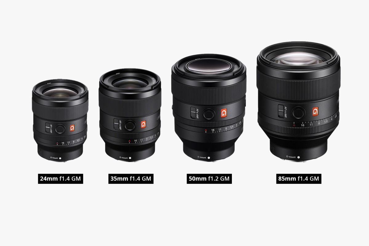 Location Série Sony GM objectifs fixes 24mm, 35mm, 50mm, 85mm f1.4 - Lightyshare