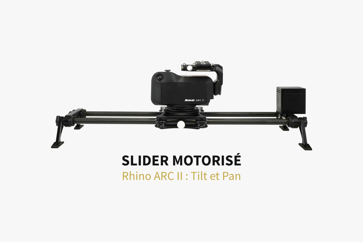 Location Slider motorisé Rhino EVO Carbon + tête fluide ARC II - Lightyshare