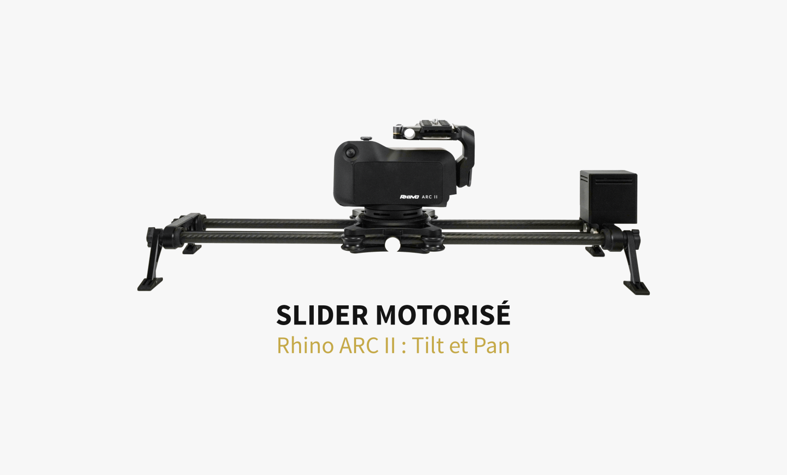 Slider motorisé Rhino EVO Carbon + tête fluide ARC II - Photo 1 sur 5