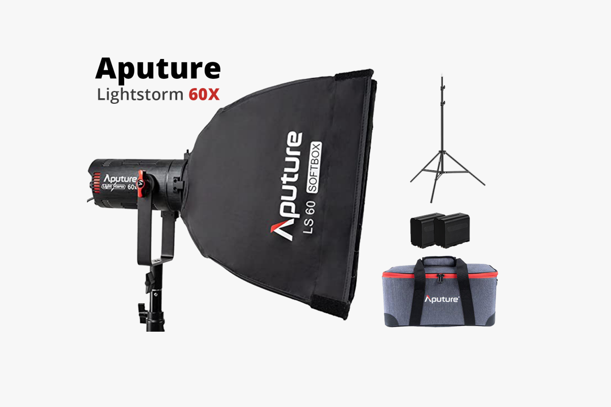 Location Aputure LS 60X + Softbox, trépied, 2 batteries Bicolor light storm - Lightyshare