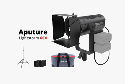 Location Aputure LS 60X + Softbox, trépied, 2 batteries Bicolor light storm