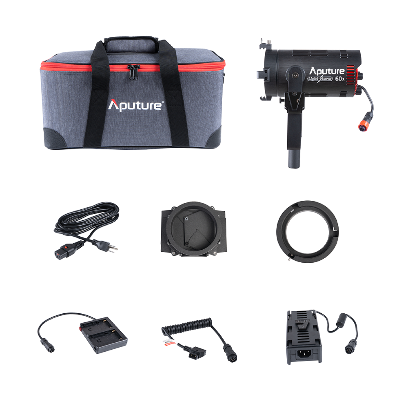 Kit 2 Aputure LS 60X + Softbox, trépied, 2 batteries Bicolor light storm éclairage - Photo 3 sur 4