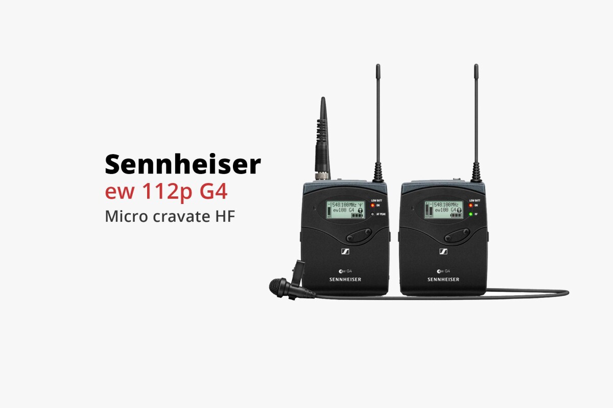 Location Sennheiser EW 112P G4 Micro cravate sans fil HF émetteur récepteur - Lightyshare