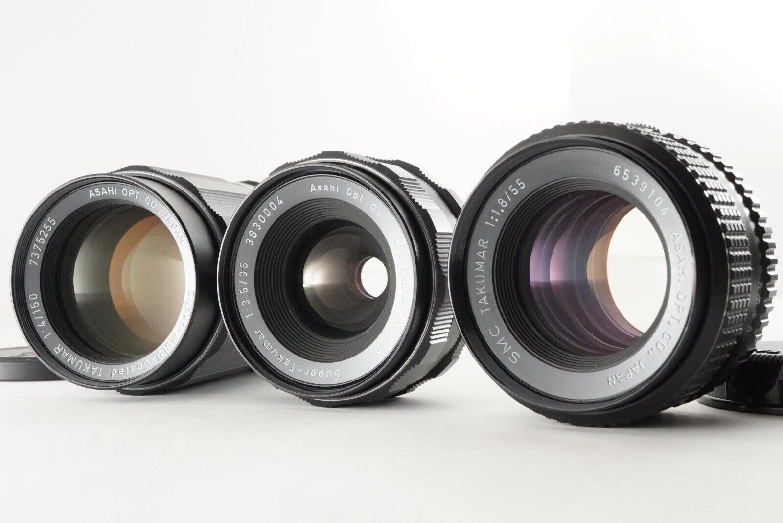 Pack - Asahi S.M.C. Takumar (35mm f/3.5, 50mm f/1.4, 28mm f/3.5, 100mm F/2.8) - Photo 1 sur 1