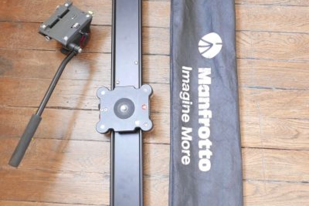 Location Slider 1m & tête fluide manfrotto MVH 502 - Lightyshare