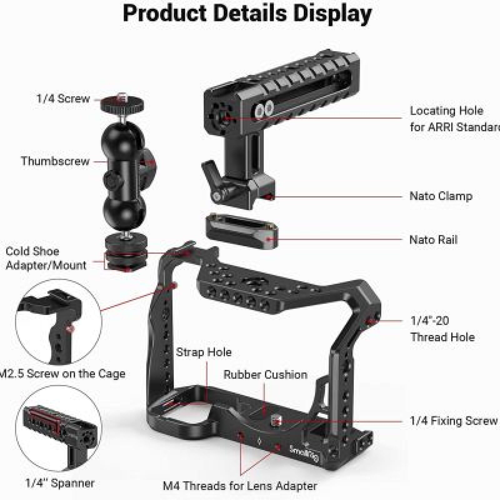 Small Rig Sony A7III A7RII Cage Kit - Photo 2 sur 2