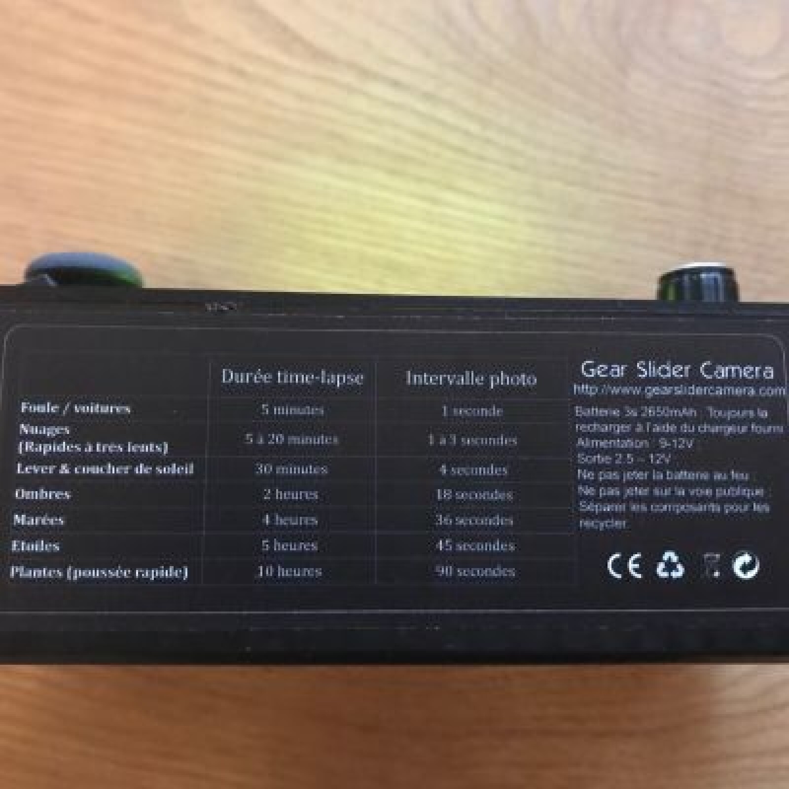 Gear Slider Camera Tête Vidéo - Photo 4 sur 5