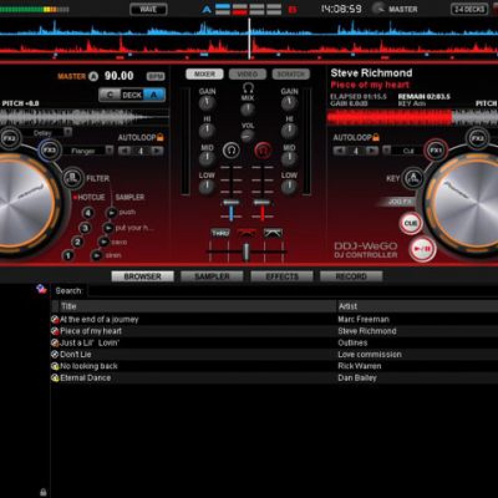 Location Table de mixage pioneer – ddj wego2 contrôler dj bordeaux - - Photo 3 sur 5