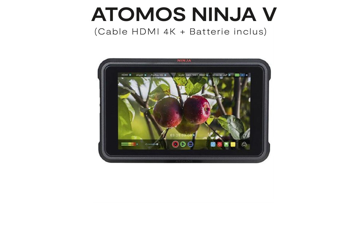 Location Atomos Ninja V + HDMI 4K + Batterie + SSD 1To - Lightyshare