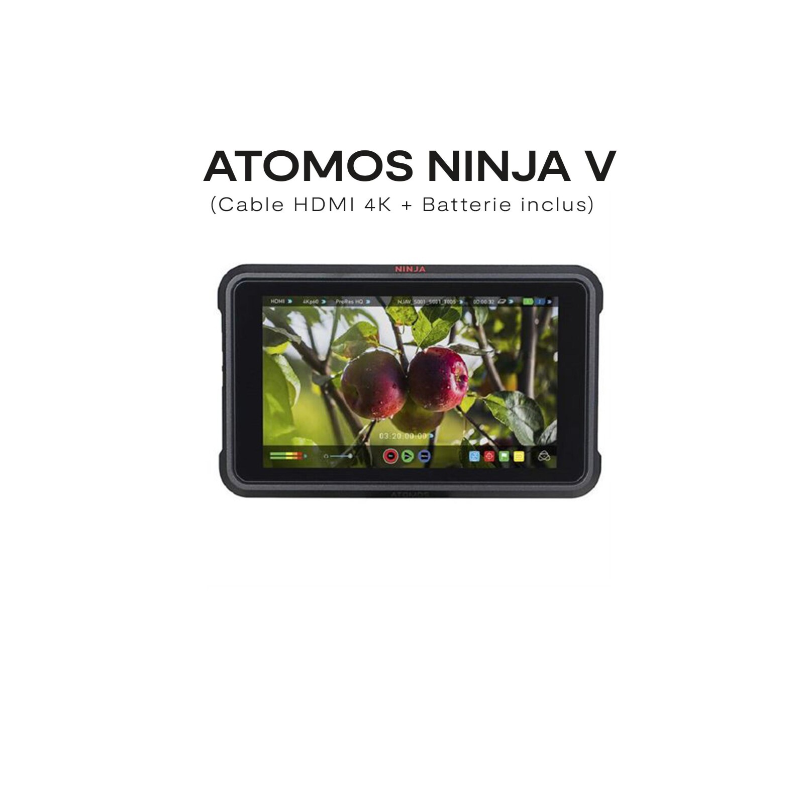 Atomos Ninja V + HDMI 4K + Batterie + SSD 1To - Photo 1 sur 1