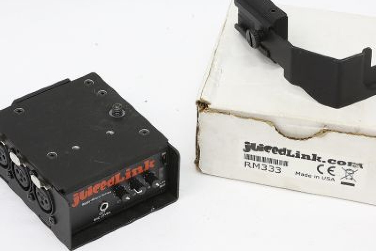 Location Mixette JuicedLink RM333 Riggy Low-Noise Preampli - 3 XLR's avec +48 V pour caméras - Lightyshare
