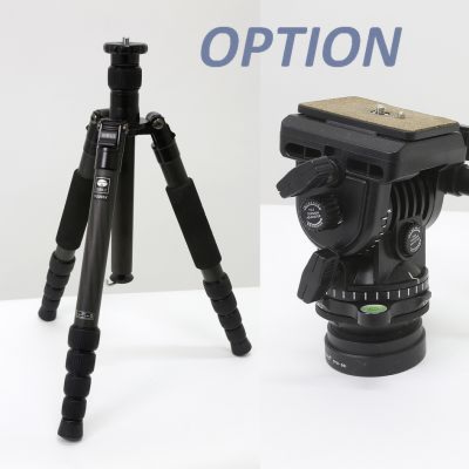 Velbon Mono + Tête fluide Magnus + base de mise à niveau Sirui LE-60 - Photo 3 sur 5