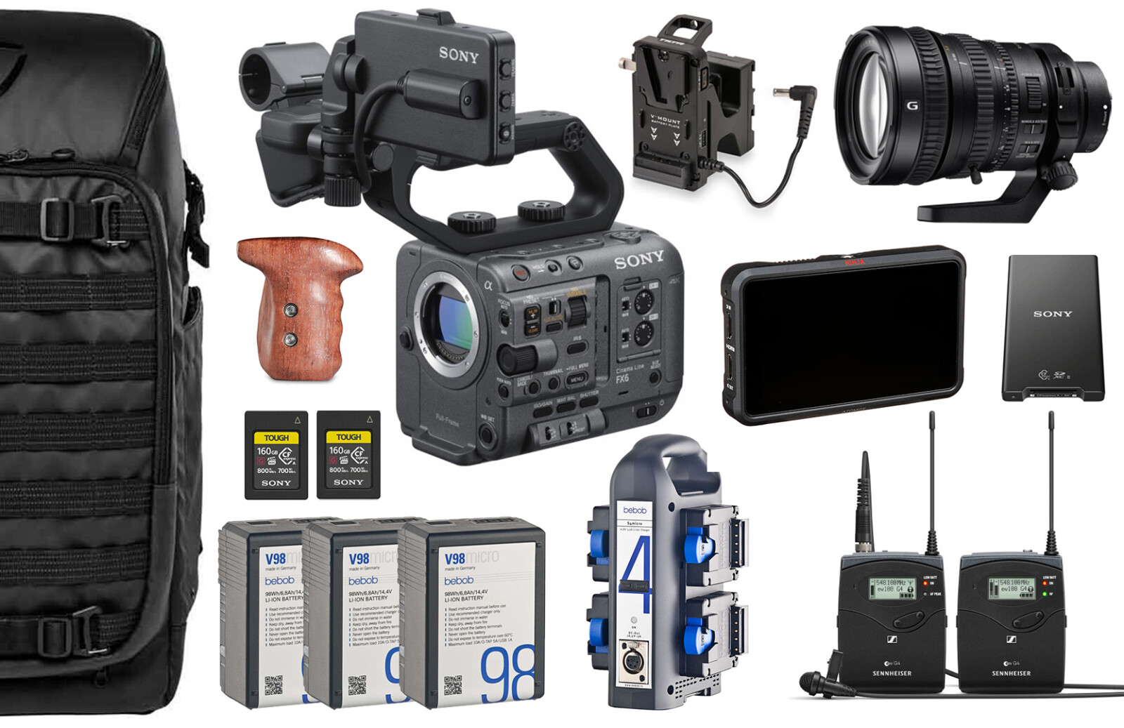 SONY FX6 - PACK INTERVIEW SIMPLE - Photo 1 sur 1