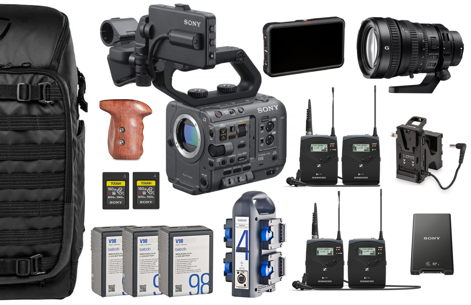 SONY FX6 - PACK INTERVIEW DOUBLE - Photo 1 sur 1