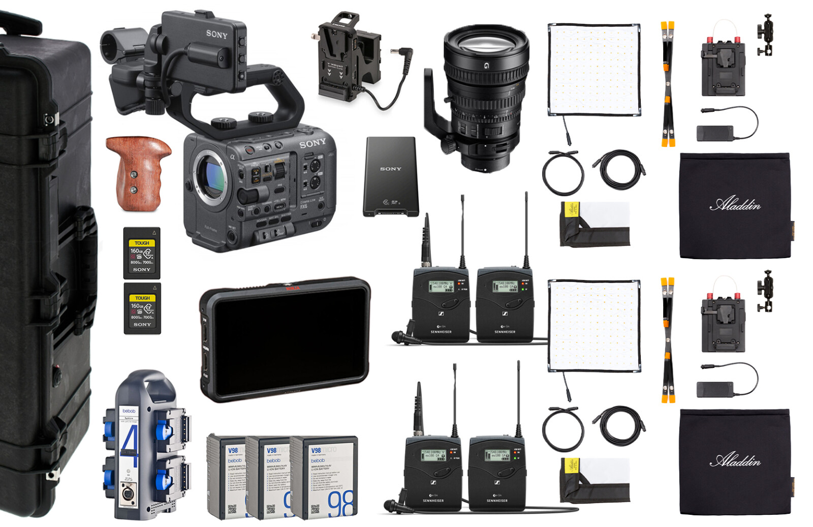 SONY FX6 - PACK REPORTAGE + KIT LUMIERE - Photo 1 sur 1