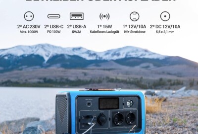 Location Groupe Éléctogène Portable EB70 1000W, avec Prises CA, USB-C,