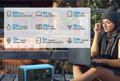 Location Groupe Éléctogène Portable EB70 1000W, avec Prises CA, USB-C,