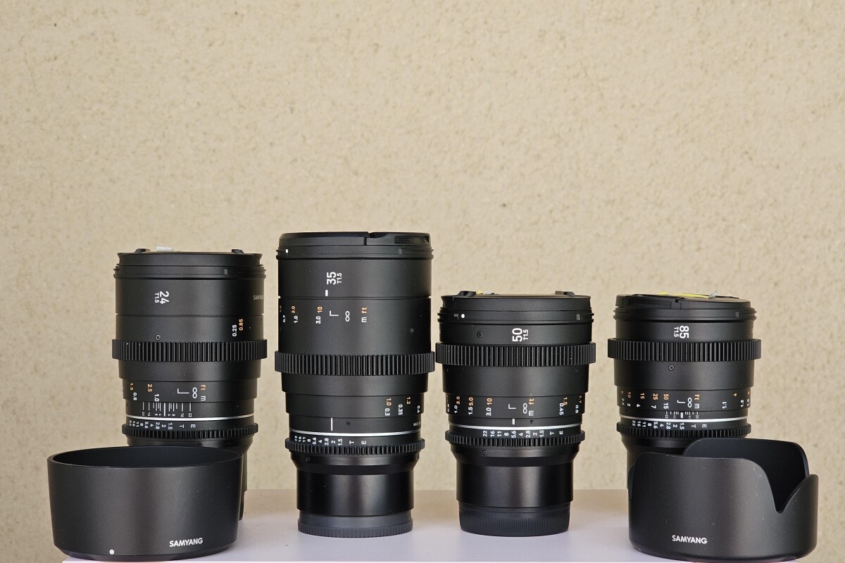 Location Pack Objectifs SAMYANG VDSLR MK2 24/35/50/85mm Monture E - Lightyshare