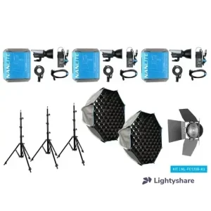 Rent Nanlite FC-120 C pack 3 sources + Lentille 19°