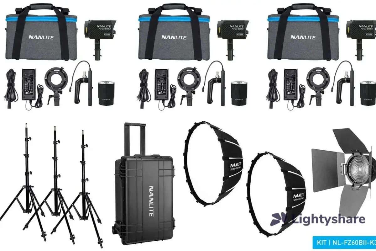 Rent Triple Kit Nanlite Forza 60B - Lightyshare