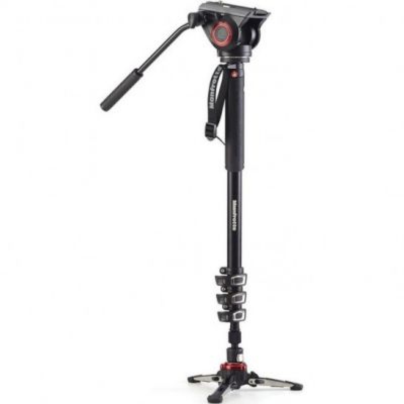 Monopode Vidéo Alu Manfrotto 4 Sections + Rotule MVH500 - Photo 1 sur 2