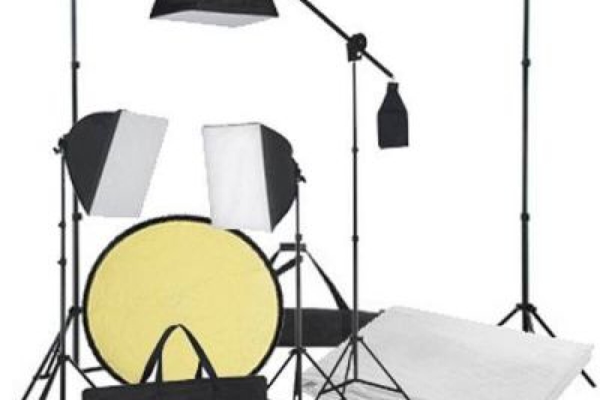 Location Kit Studio Fond blanc + lumieres (softbox) - Lightyshare