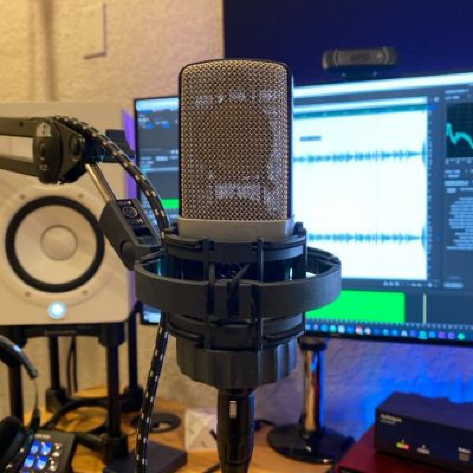 Kit podcast micro AKG C214 - Micro Voix - Photo 1 sur 3