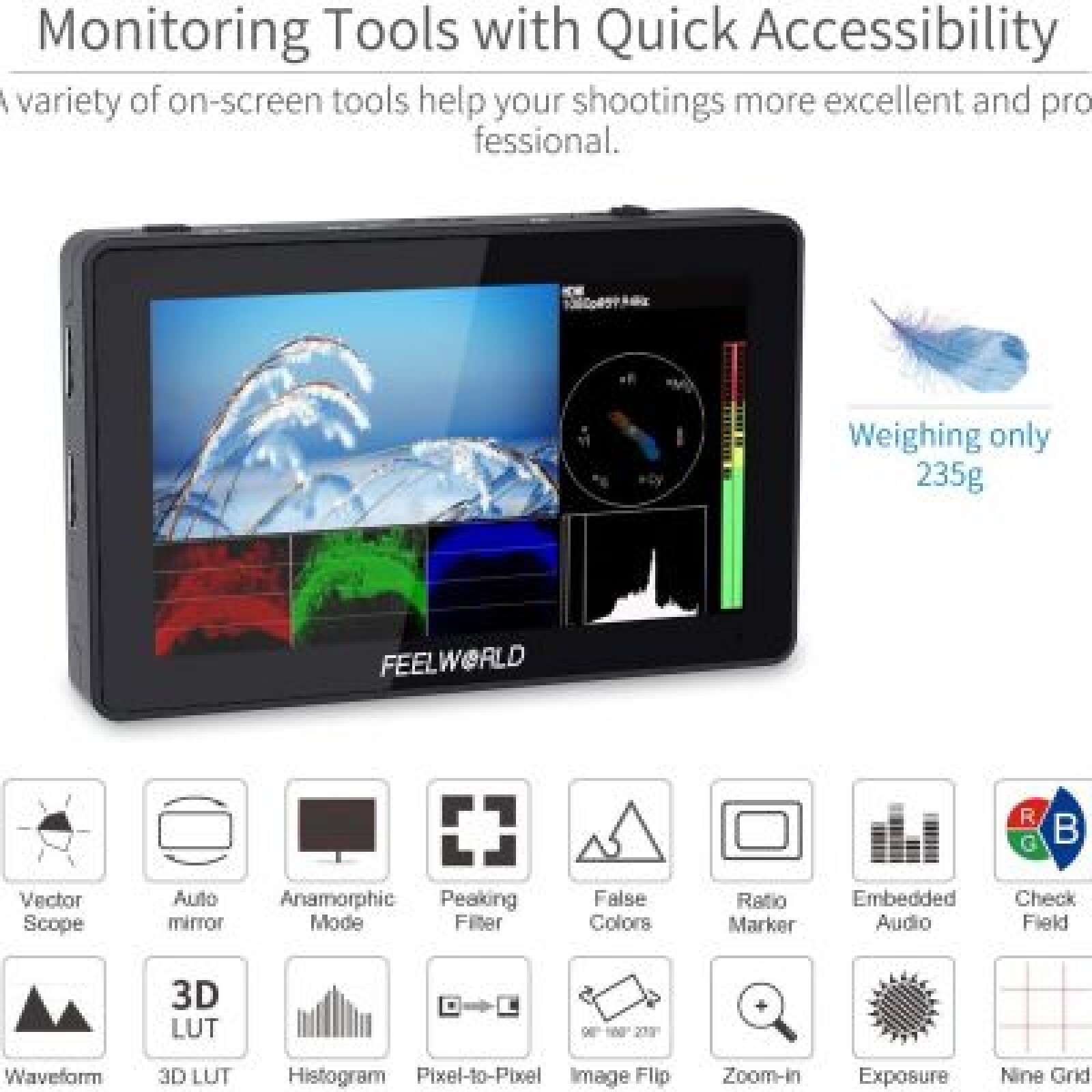 feelworld master f6 moniteur 4k - Photo 2 sur 2