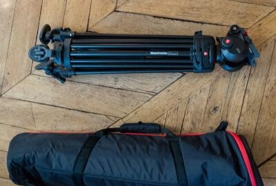 Location Trépied Manfrotto pro 546 B + tête fluide 504HD + sac de transport