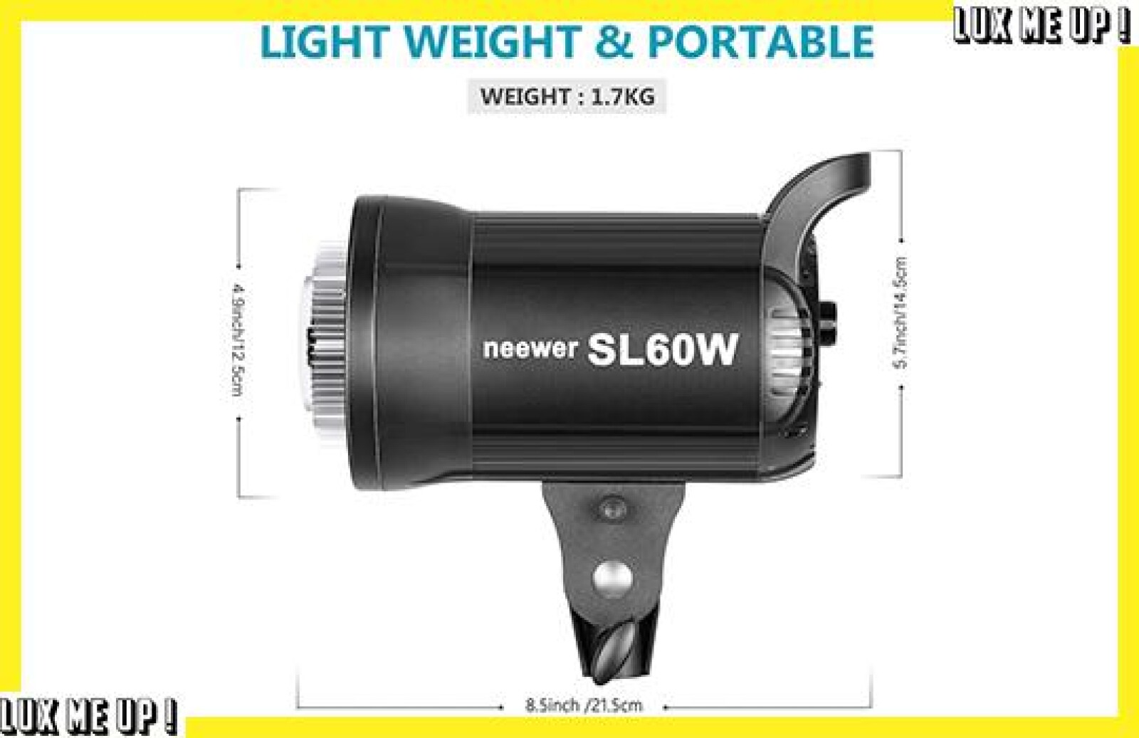 GODOX SL60W Torche Vidéo LED 60W 5600K - Photo 2 sur 3