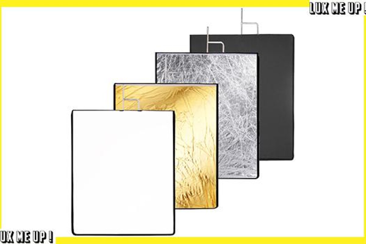 Location DRAPEAU 75X90CM 5 EN 1 Blanc, Noir, Argent, Or + diffuseur - Lightyshare