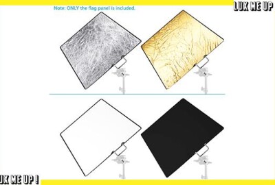 Location DRAPEAU 75X90CM 5 EN 1 Blanc, Noir, Argent, Or + diffuseur