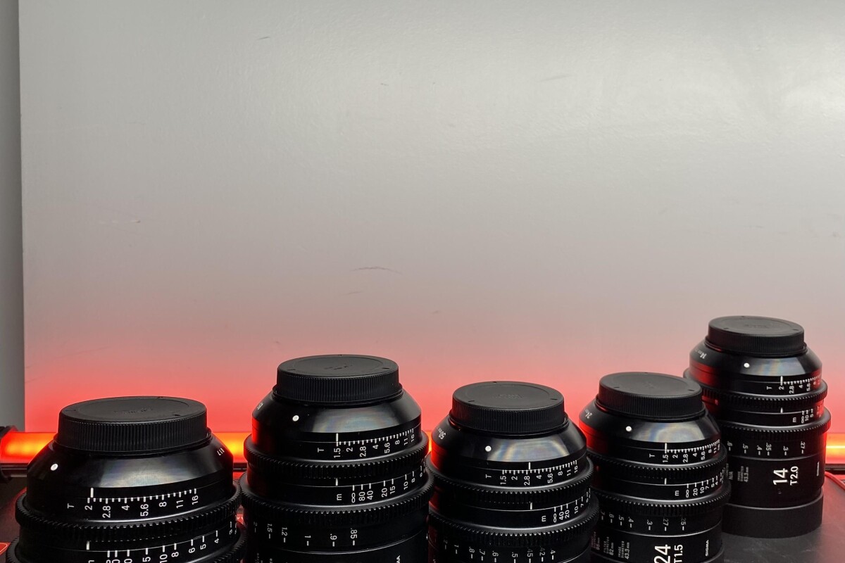 Location KIT OPTIQUES SIGMA CINE FF MONTURE EF en mètre (14mm, 24mm, 50mm, 85mm, 135mm) - Lightyshare
