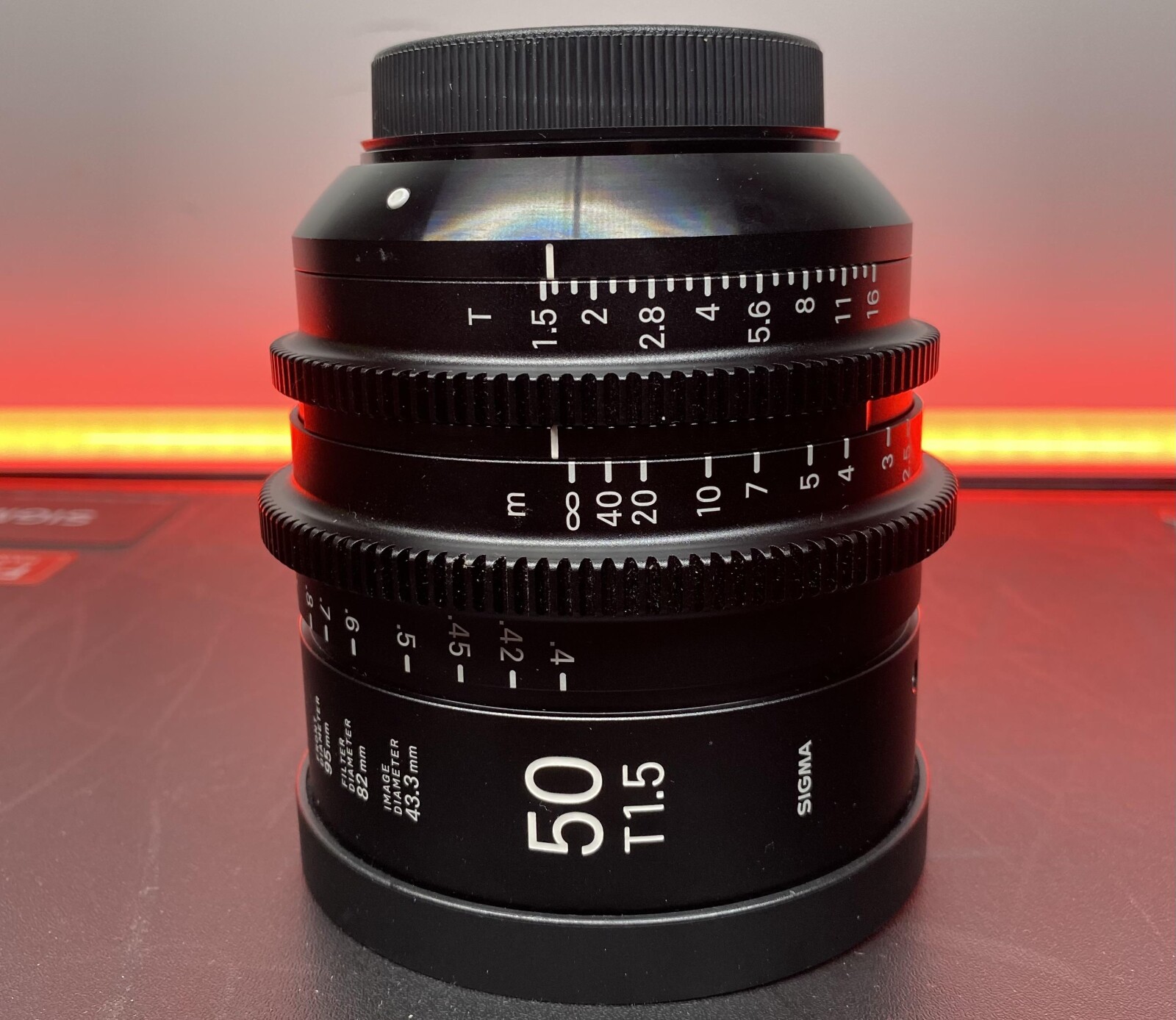 OPTIQUE SIGMA CINE 50mm T1.5 FF MONTURE EF (En mètre) - Photo 1 sur 1