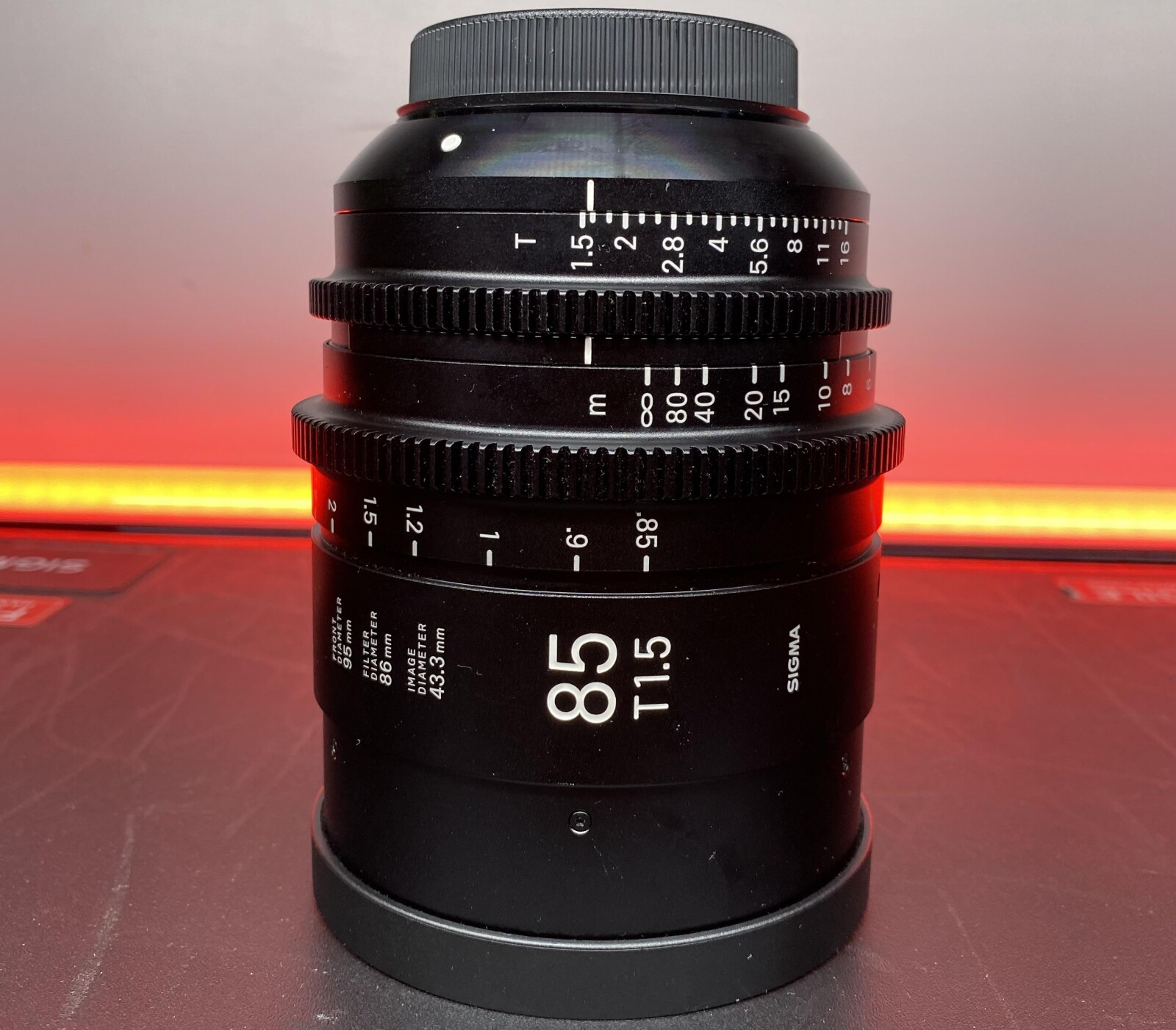 OPTIQUE SIGMA CINE 85mm T1.5 FF MONTURE EF (En mètre) - Photo 1 sur 1