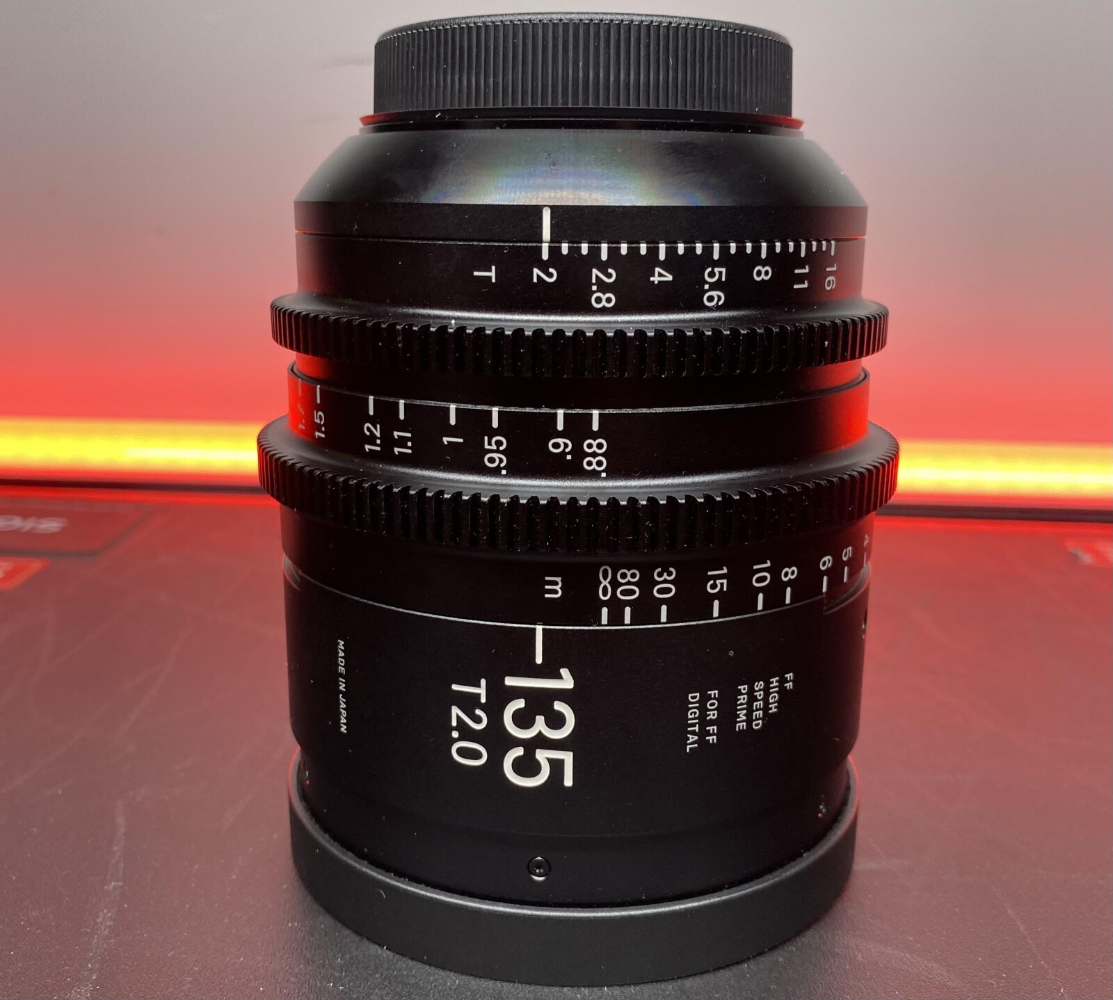 OPTIQUE SIGMA CINE 135mm T2 FF MONTURE EF (En mètre) - Photo 1 sur 1