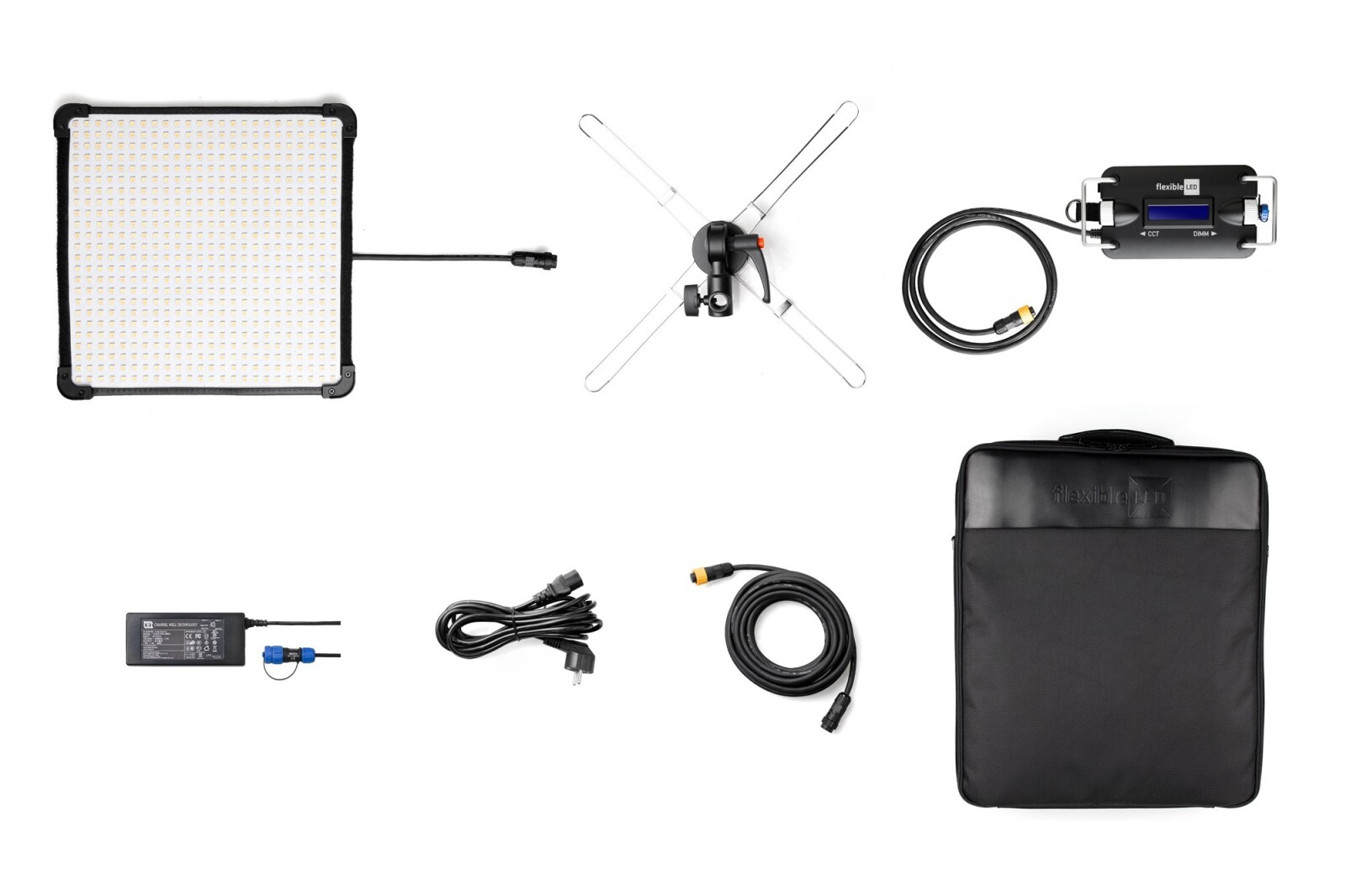 kit trépied Fomex FL600 + batterie Vlock (panneau led flexible type aladdin ou cineroïd) - Photo 2 sur 2
