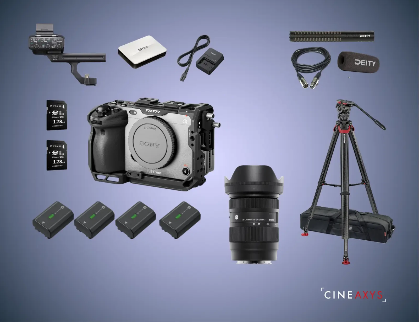Sony FX3 + Trépied Sachtler + Sigma 28-70mm + Micro Canon - Photo 1 sur 5