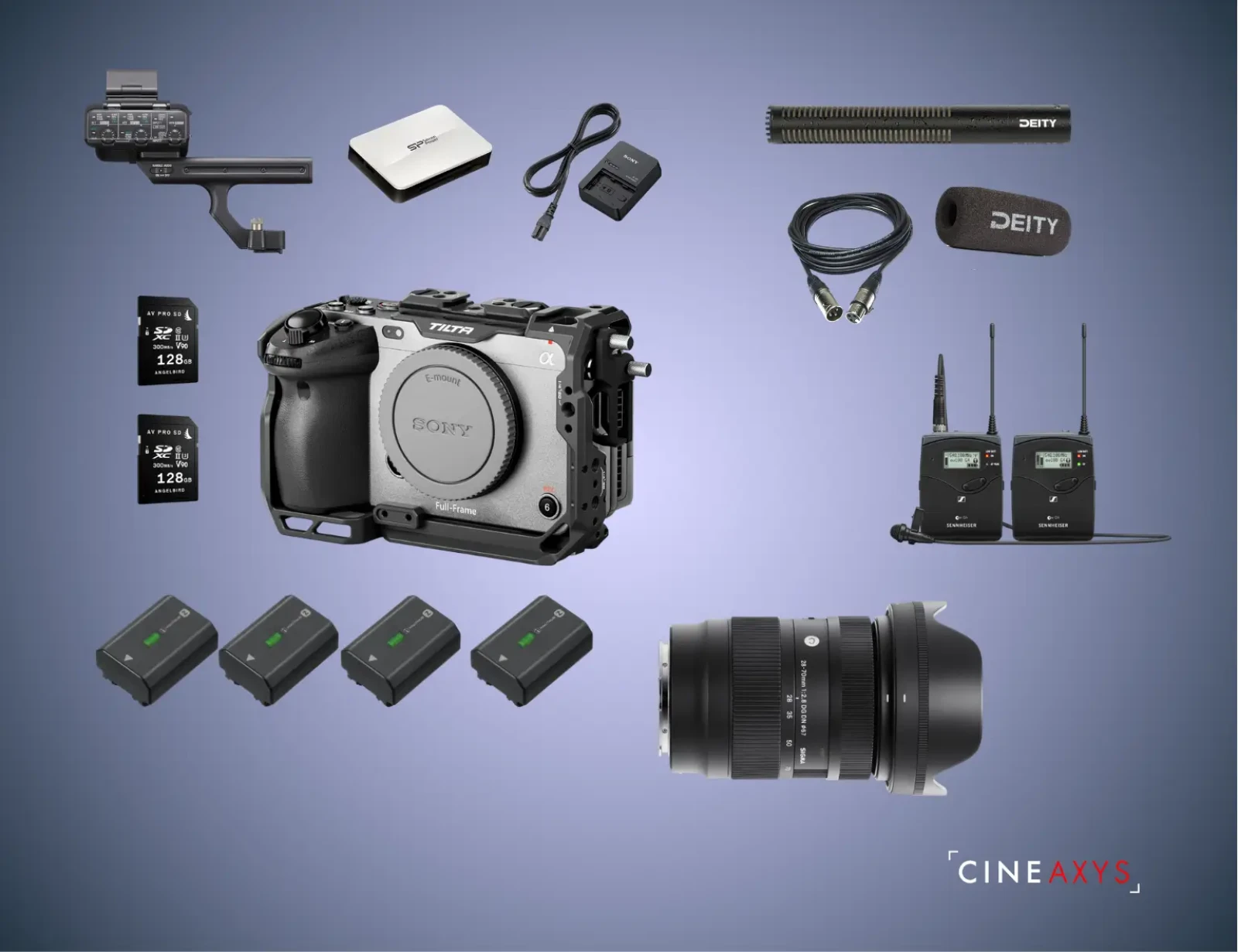 Sony FX3 + Kit micro HF + Sigma 28-70mm + Micro Canon - Photo 1 sur 4