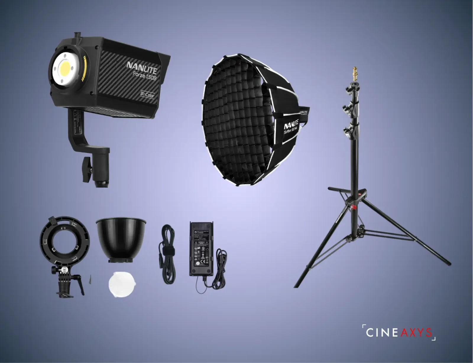 Nanlite Forza 150B + Softbox + Pied Manfrotto - Photo 1 sur 4