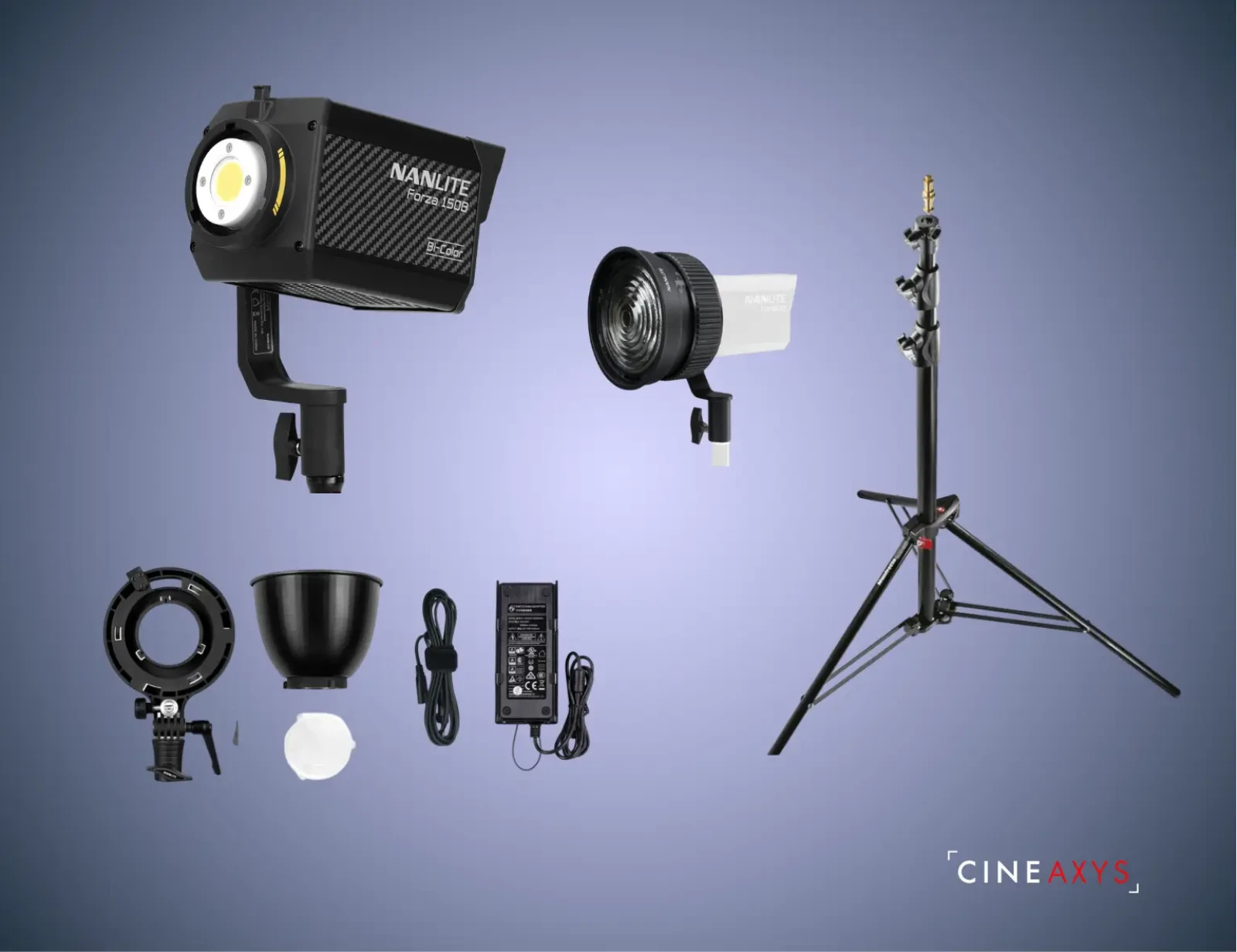 Nanlite Forza 150B + Fresnel + Pied Manfrotto - Photo 1 sur 5